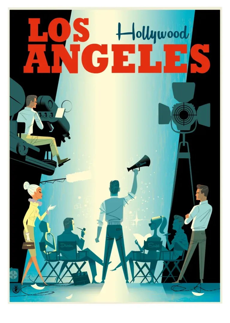 Affiche tirage d&#39;Art &quot; Jet Set &quot; Monsieur Z.
