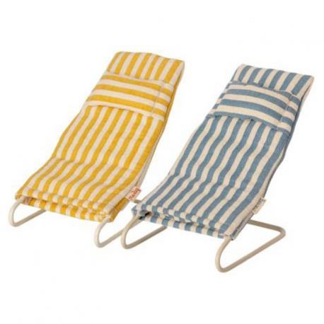 Set de 2 transats de plage Maileg