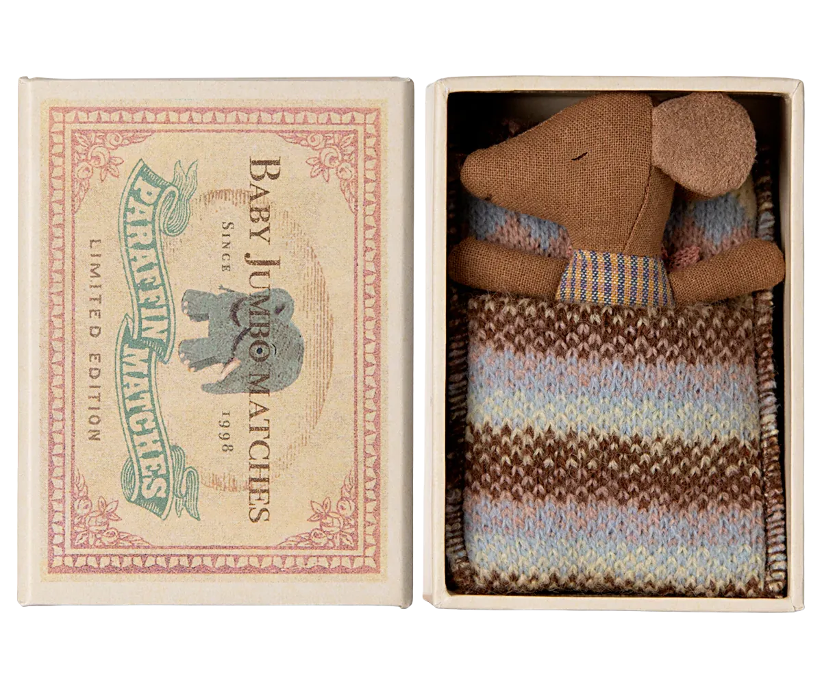 Souris bébé &quot;Sleepy wakey&quot; boîte rose Maileg