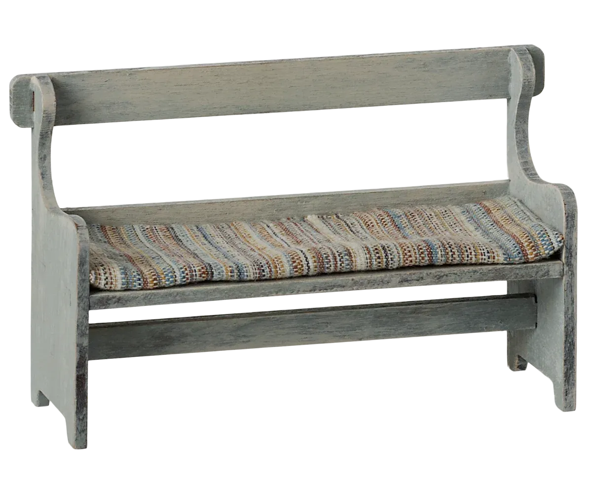 Banc vintage bois souris Maileg