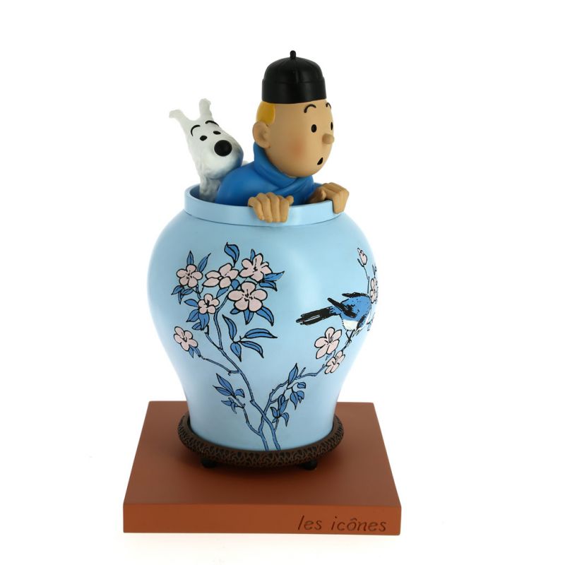 Tintin potiche Lotus bleu - Les Icones Tintinimaginatio