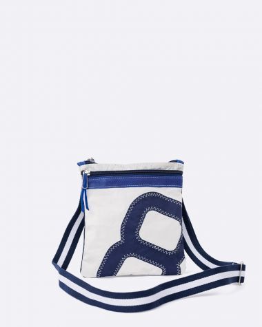 Sac Travel bandoulière cuir bleu 727 Sailbags