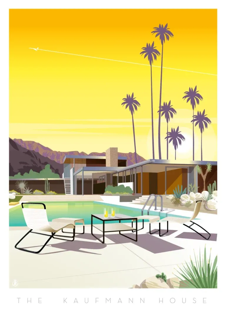 Affiche tirage d'Art " Kaufmann House " Monsieur Z.