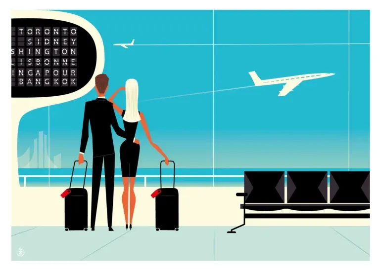 Affiche tirage d'Art " Airport  " Monsieur Z.