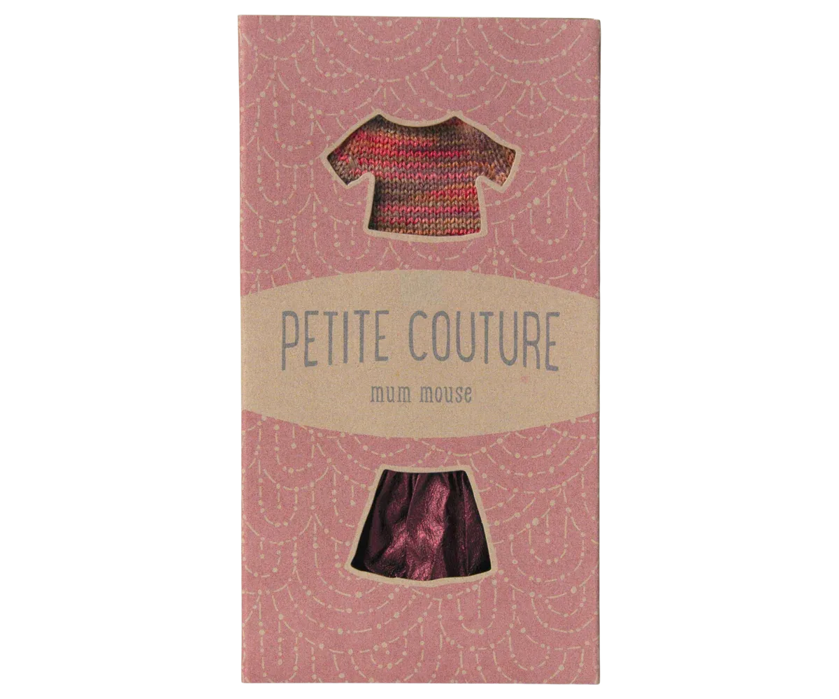 Blouse tricotée et jupe souris Maileg