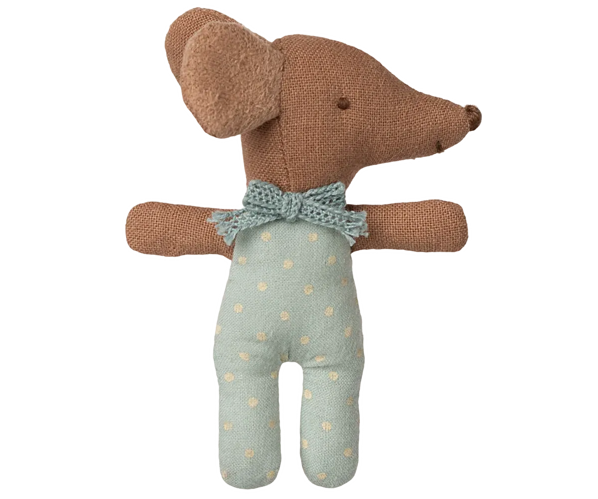 Souris bébé "Sleepy wakey" boîte bleu Maileg