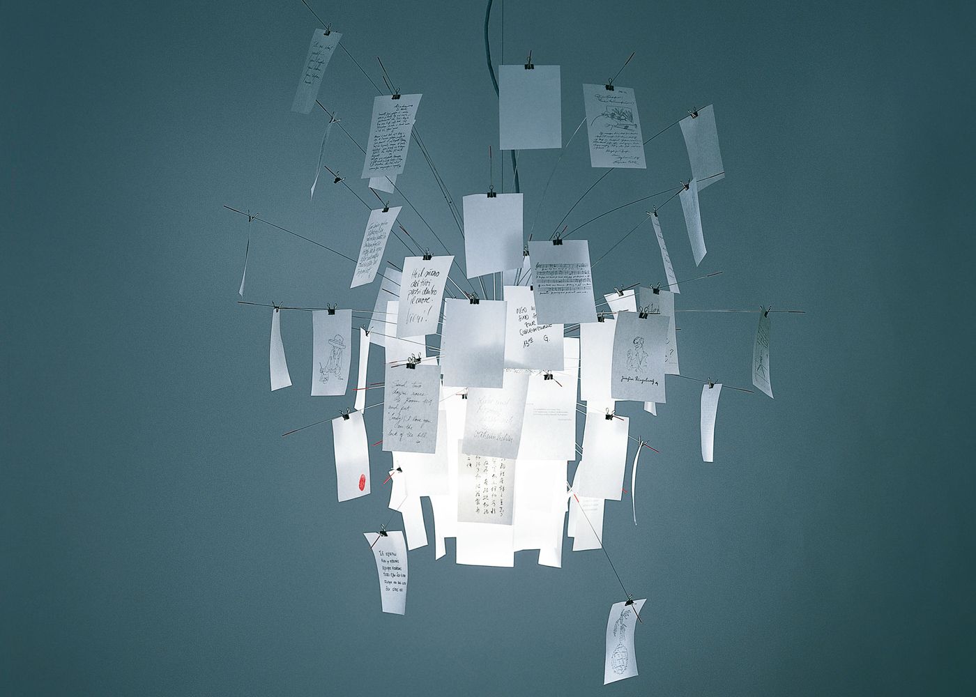 Lampe Zettel'z 6 by Ingo Maurer