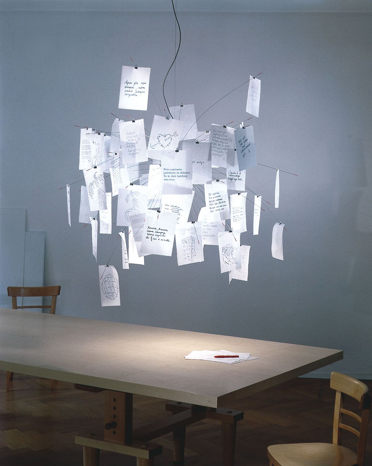 Lampe Zettel'z 5 by Ingo Maurer