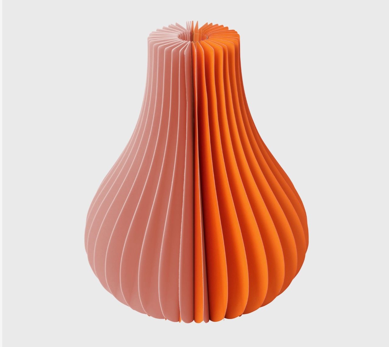 Vase en papier Yuki "Orange" - Remember