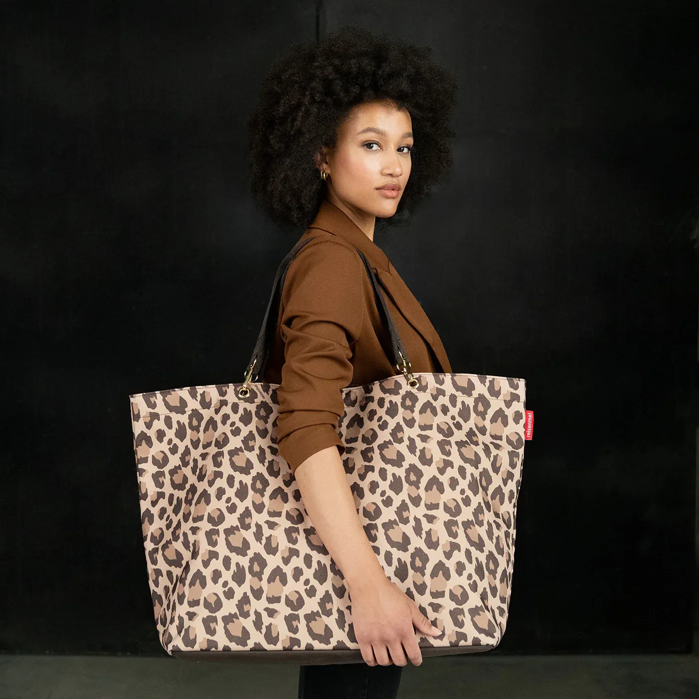 Sac Shopper XL Léopard (Leo Macchiato) - Reisenthel