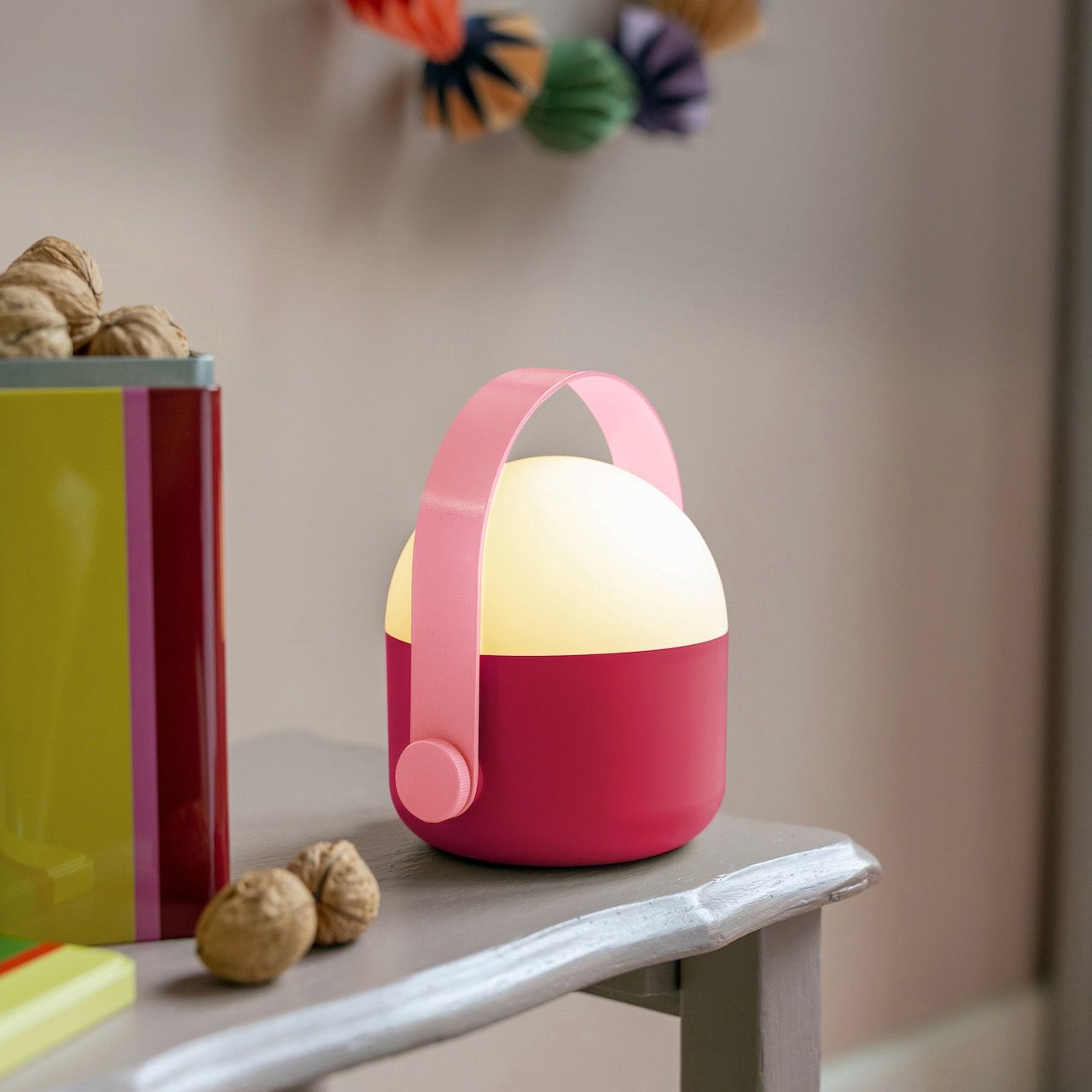 Lampe nomade Olé rose Remember
