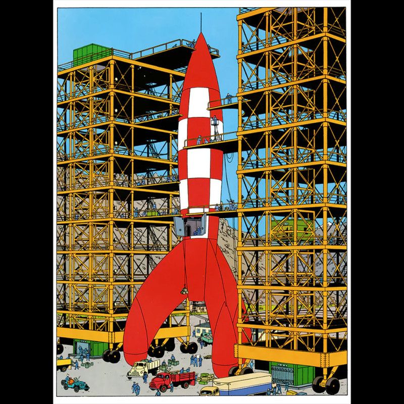 La fusée lunaire de Tintin 90 cm -  Tintinimaginatio