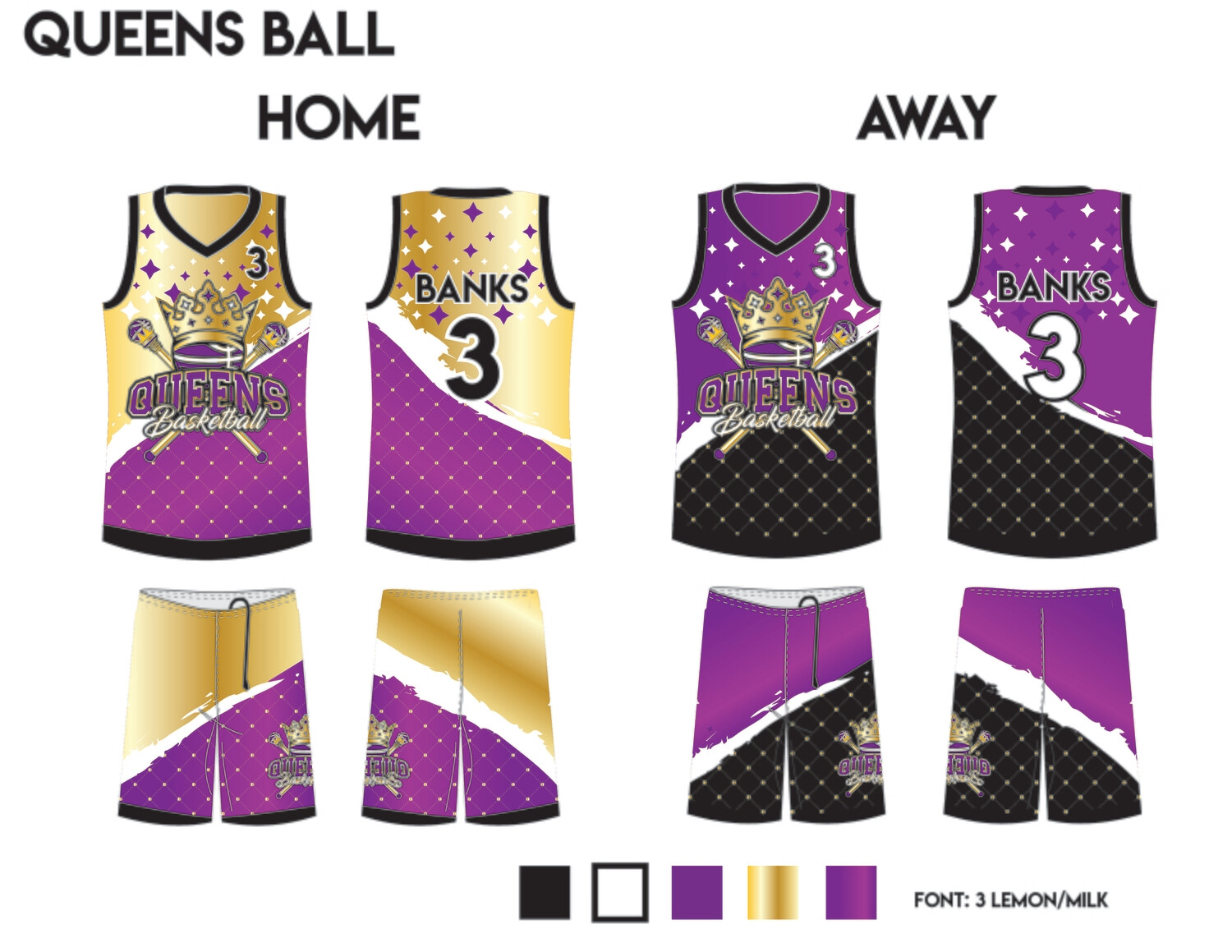 Queens reversible jersey sets Queens reversible jersey sets
