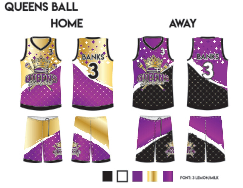 Queens reversible jersey sets