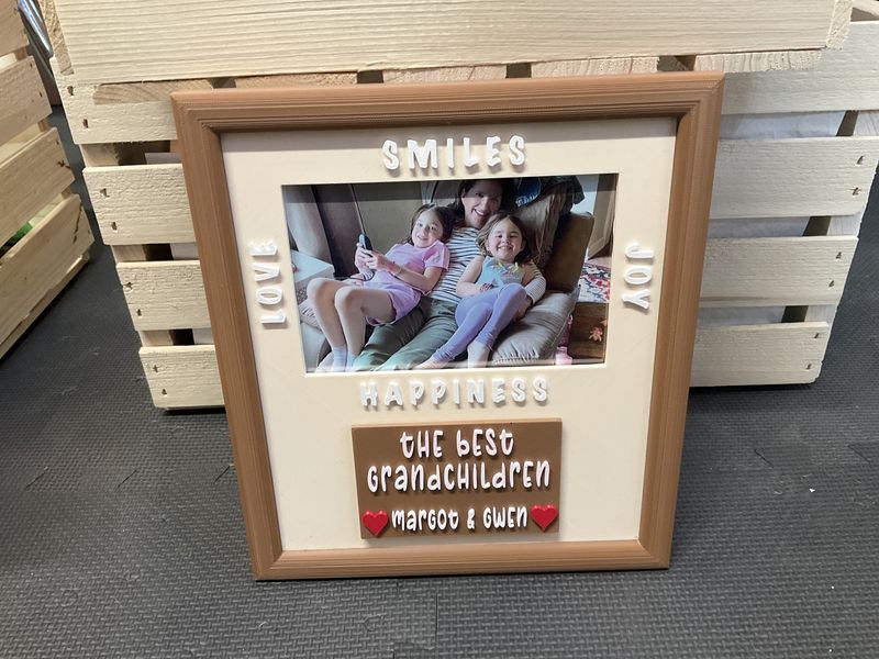 Happiness and joy picture frame