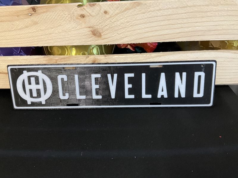 Cleveland car plate
