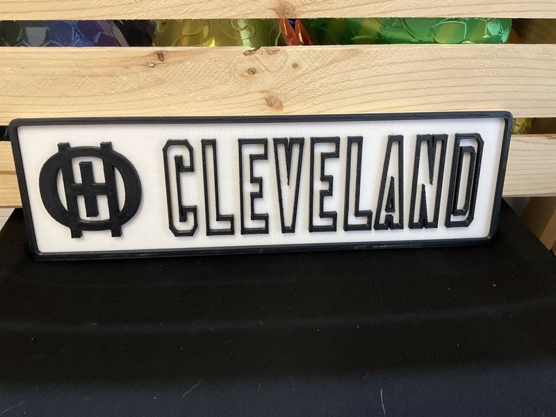 Cleveland plate sign