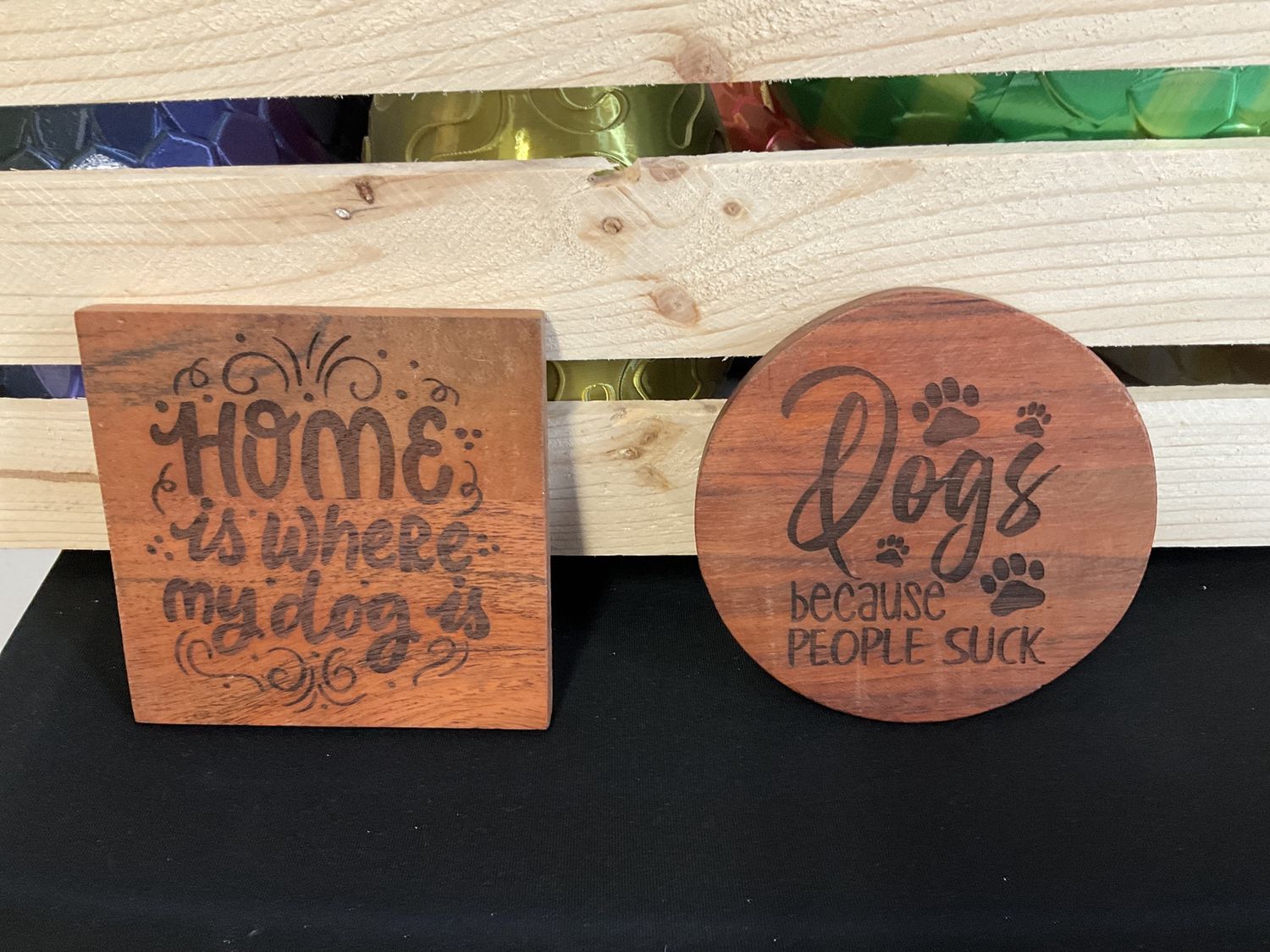 Wood coasters