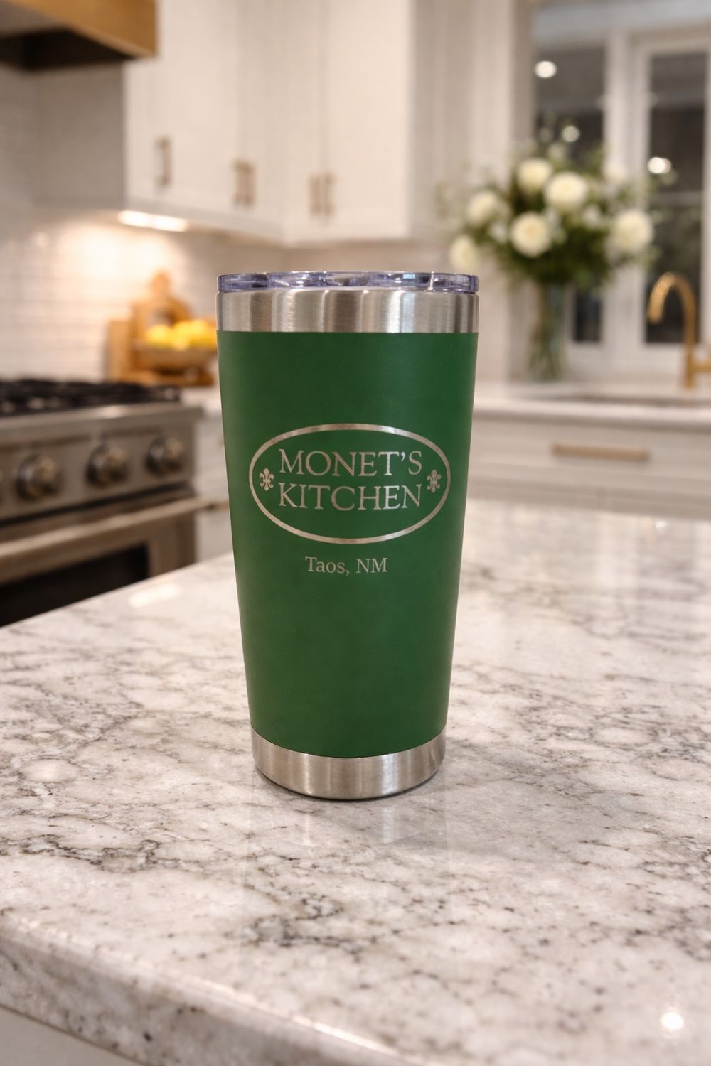 Monet's Kitchen Tumbler 20oz - Green