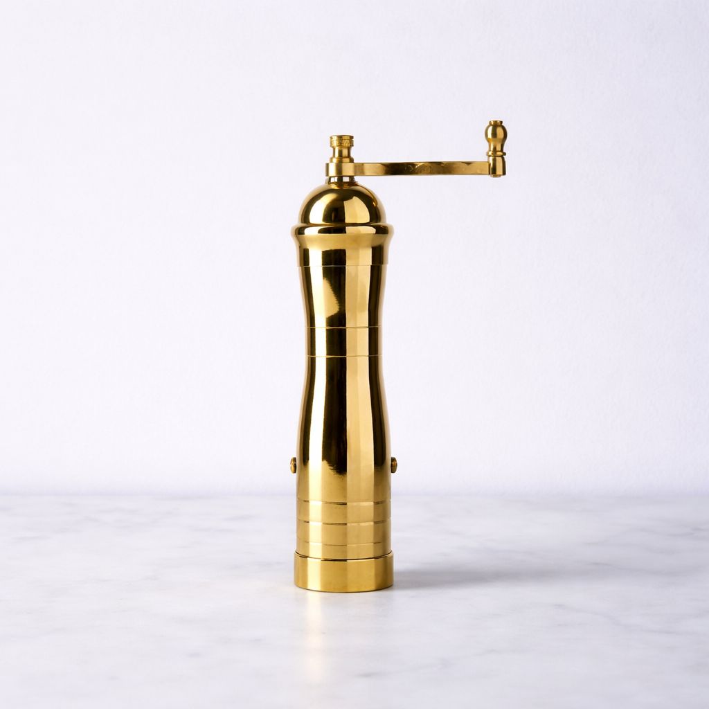 Athena Brass Pepper Mill 8-in.