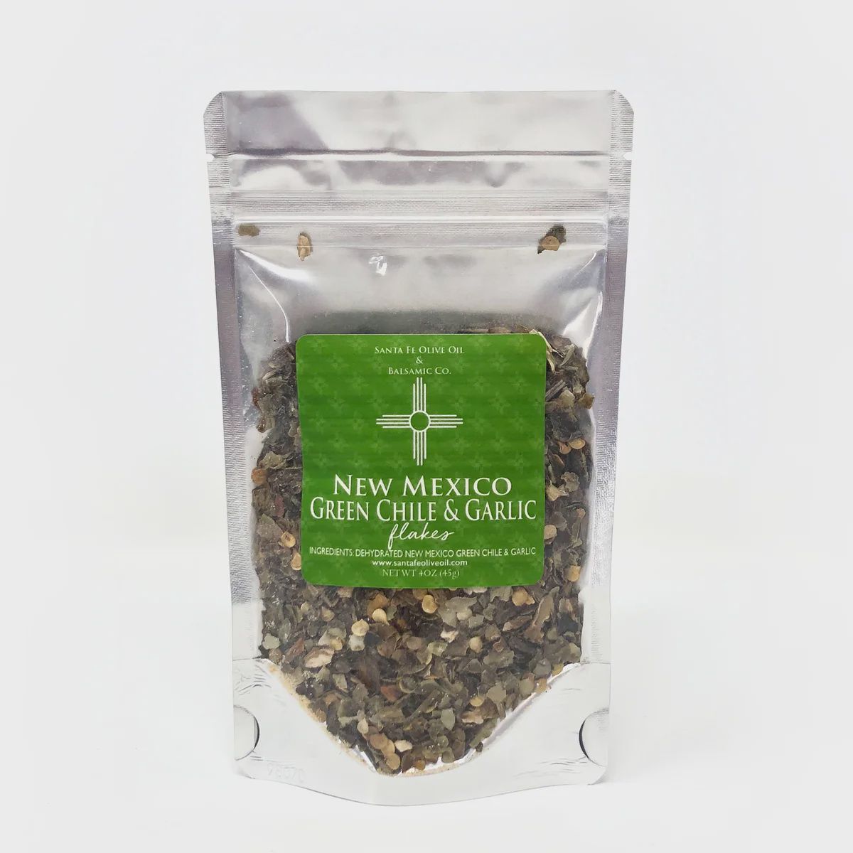 New Mexico Green Chile &amp; Garlic Flakes 4oz.