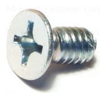 1/4-20 ZINC PHILLIPS FLAT MACHINE SCREWS EA