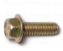 1/4-20 YELLOW ZINC GRADE 8 COARSE HEX FLANGE BOLTS EA