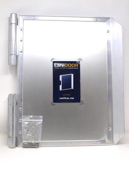 ALUMINUM SELF-CLOSING DOOR