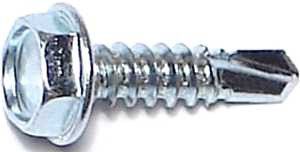 ZINC SLOTTED HEX WASHER SHEET METAL SCREWS PACK