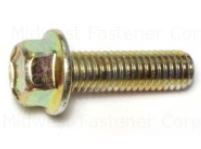 7/16-14 YELLOW ZINC GRADE 8 COARSE HEX FLANGE BOLTS EA