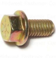 3/8-16  YELLOW ZINC GRADE 8 COARSE HEX FLANGE BOLTS EA