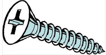 ZINC PHILLIPS FLAT SHEET METAL SCREWS