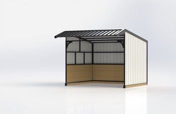 OPEN SHELTER W/OVERHANG