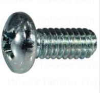 8-32 ZINC PHILLIPS PAN MACHINE SCREWS EA
