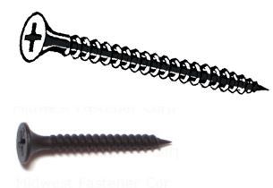 BLACK PHOSPHATE FINE PHILLIPS BUGLE DRYWALL SCREWS EA