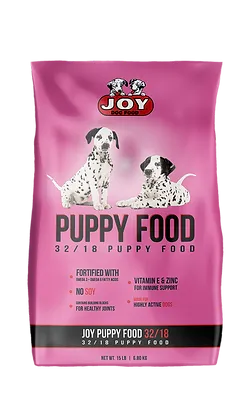 JOY DOG FOOD-PUPPY FOOD 32/18- 35 LBS