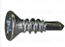 6&8-6 PHILLIPS FLAT SELF-DRILLING SCREW EA