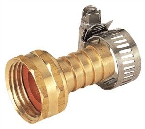 5/8 BRASS HOSE END REPAIR COUPLING