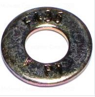 YELLOW ZINC GRADE 8 SAE FLAT WASHERS EA