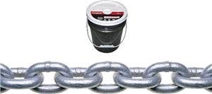 PROOF COIL CHAIN, 1\4", 141' LONG, 30 GRADE, STEEL, GALVINIZED-DELETE