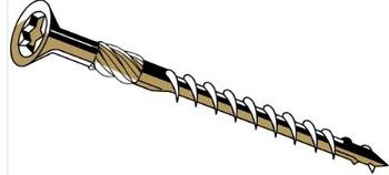 TAN SABERDRIVE DECK SCREW 1#