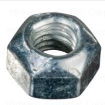 ZINC COARSE NYLON INSERT LOCK NUTS EA