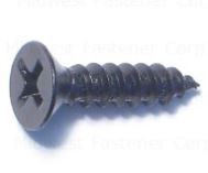 #8 BLACK PHILLIPS FLAT SHEET METAL SCREW EA