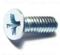 8-32 ZINC PHILLIPS FLAT MACHINE SCREWS EA