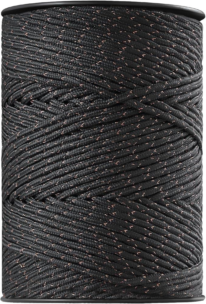 1/4"X1000' BLACK HOT BRAID