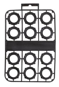 12 PC BLACK PVC HOSE WASHER SET