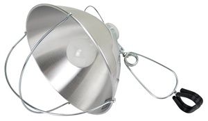 10" SILVER HEAT LAMP FRAME