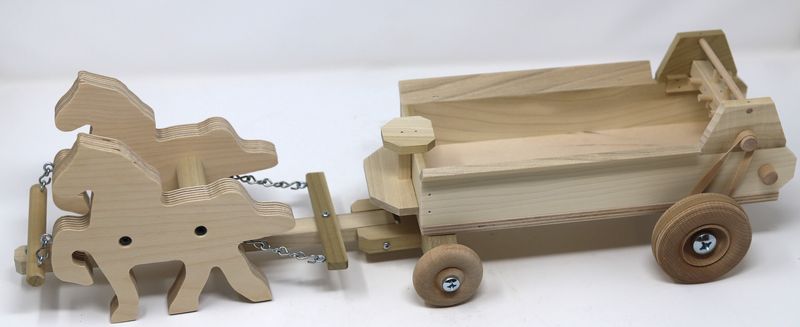 OWL MANURE SPREADER w/HORSES