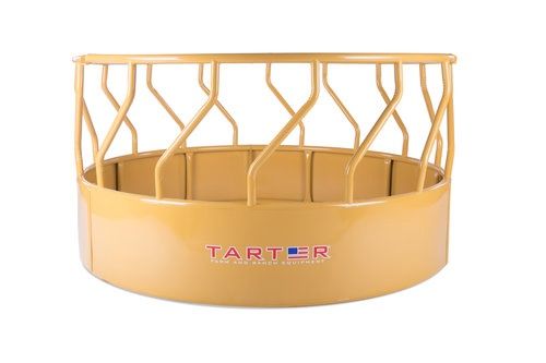 TITAN TALL BULL ROUND BALE FEEDER - YELLOW -