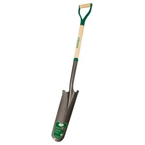 D-GRIP WOOD HANDLE DRAIN SPADE